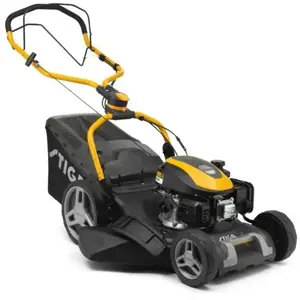 Stiga Combi 748 s Tondeuse à gazon tractée - Moteur essence 139cc, bac de ra... pas cher