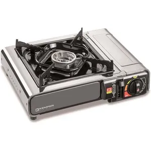 Réchaun à Gaz En Fonte PK5449 - 4 Pieds, 3 Robinets - Puissant 9800W - Neuf