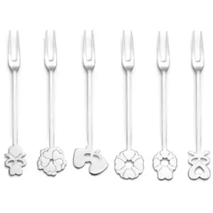 Guzzini Set De 6 Fourchettes À Apéritif pas cher