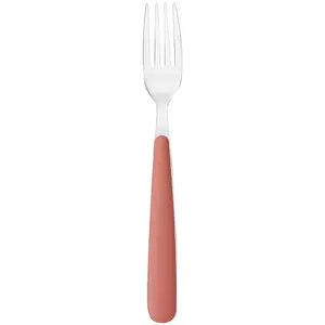 IPERBRIKO Fourchette De Table En Acier Inoxydable Terracotta pas cher