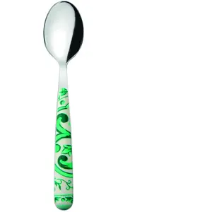 Guzzini - 6 Cuillères à café Blues émeraude - 15 cm OS pas cher
