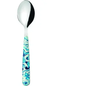 IPERBRIKO Cuillère En Acier Inoxydable Et Acrylique Bleu pas cher