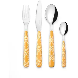 Guzzini Fusion Set de couverts 24 pièces Ambre pas cher