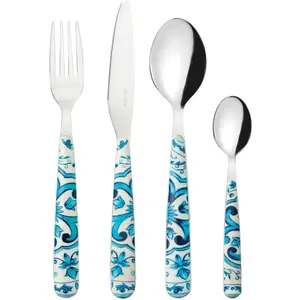 Guzzini - BLUES Set de 24 Couverts - Bleu Méditerranée - 28194576 pas cher
