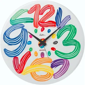 Guzzini - Horloge murale Art Time assortie - 4,5x60x60 cm OS pas cher