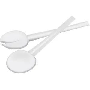 Guzzini - Couverts à salade blanc - D.20 cm OS