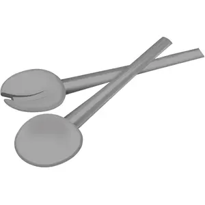 Guzzini - Couverts à salade gris foncé - D.28 cm OS