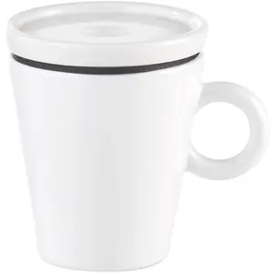 Guzzini - Tasse à café de voyage Coffee&Go blanche - 6,5x5,8x7,5 cm OS pas cher