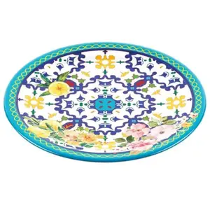 Guzzini Lot de 6 assiettes à dessert en mélamine à motifs 21,5 cm pas cher