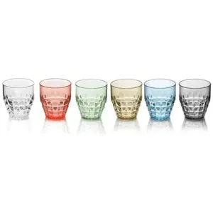 Guzzini Set 6 Verres Bas Tiffany Assorted 562527