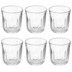 Guzzini - Gocce, Set 6 gobelets en verre Everyday - Transparent, Ø 8,5 x h9 cm - 08150000