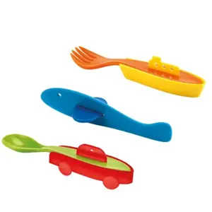 Guzzini - Bimbi, Set de 3 Couverts Traffic, Couverts Enfants Colorés - Multicolore - 07750052 pas cher