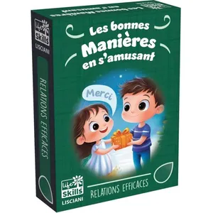 Comparateur de prix : LISCIANI GIOCHI Jeu de cartes des bonnes manières - Jeu Éducatif - LIFE SKILLS - Cartes illustrées