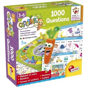 Lisciani Stylo parlant - CAROTINA - 1000 Questions, Fiches éducatives pas cher