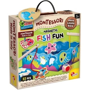 Lisciani Jeu De Pêche Magnétique En Bois 32 ??piecesori Pieces pas cher