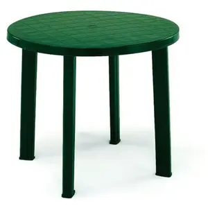 vidaXL Table ronde tondo d90 cm vert pas cher
