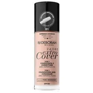 Deborah 24 Ore Extra Cover - 2in1 Foundation And Concealer spf20 n. 01 Fair pas cher