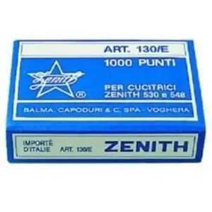 ZENITH Lot de 3 Boîtes de 1000 Agrafes 130/E 6/4mm en acier