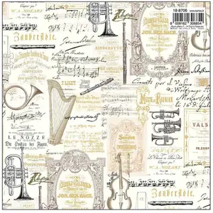 Papier italien 50 x 70 cm 85 g/m² Musique pas cher