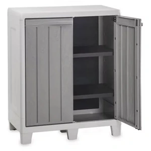 TOOMAX Armoire de jardin basse FLORIDA XL - Gris pas cher