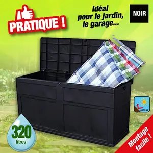 Toomax ART160BK Multibox Trend Line Polypropylène Noir 320 L pas cher
