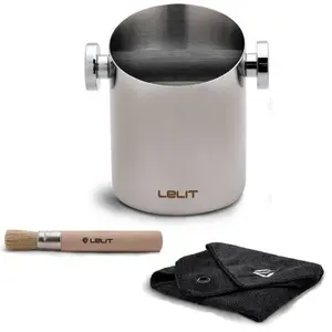 Lelit Knock Box - Tissu en Microfibre - Brosse en Bois - PLA360S pas cher