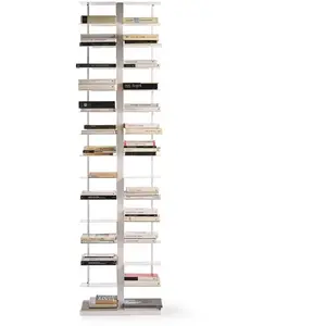 OPINION CIATTI bibliothèque PTOLOMEO X2 PTX2 (Structure blanche, base blanche - Structure, étagères et base en fer laqué)