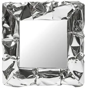 OPINION CIATTI miroir mural carré TAB.U MIRROR (L 50 cm Chromé - alumi... pas cher