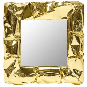 OPINION CIATTI miroir mural carré TAB.U MIRROR (L 50 cm Doré - alumini...