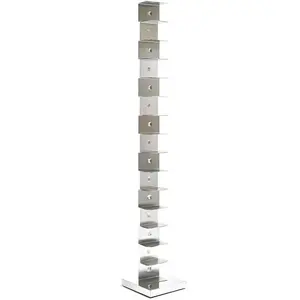 OPINION CIATTI bibliothèque ORIGINAL PTOLOMEO PT215 H 215 (Structure inox, base inox - Structure, étagères et base en acier inoxydable)