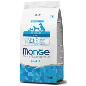 Comparateur de prix : MONGE NATURAL SUPERPREMIUM Salmon Dog Lumière Dry Dog Food