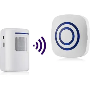 KCVV Détecteur Mouvement Infrarouge Alarme sans Fil - 38 Sonneries ave...Vendu parcdiscount