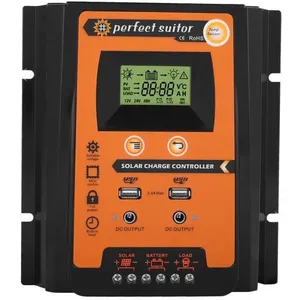 TMISHION 12V - 24V 50A MPPT Contrôleur de charge solaire Régulateur de...