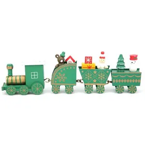 Mini Jouet de Train en Bois de Noël pour enfants Ornement Bricolage à ... pas cher