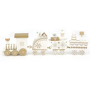 Mini Jouet de Train en Bois de Noël pour enfants Ornement Bricolage à ... pas cher