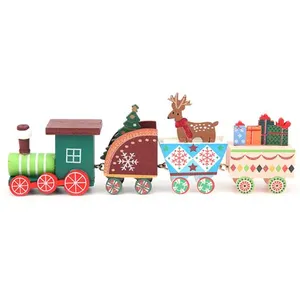 Mini Jouet de Train en Bois de Noël pour enfants Ornement Bricolage à ... pas cher