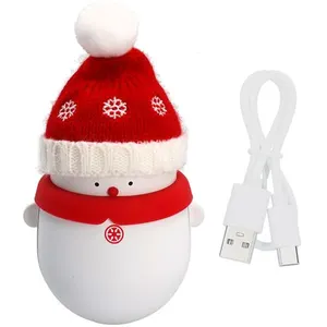 Chauffe-Mains banque de puissance 2 en 1 noël bonhomme de neige - Roug... pas cher