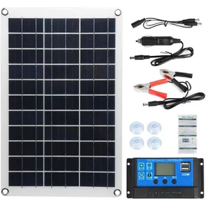 Kit Panneau Solaire 100W + Contrôleur solaire pas cher