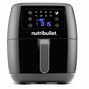 nutribullet Friteuse à air chaud 7L, friteuse sans huile 1800W, friteuse à air chaud avec 8 modes de cuisson, et également cuire, frire, griller tous vos aliments, noir, NBA071BVendu paramazon