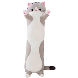 Non communiqué Animal en peluche chat 70cm pour enfants - Gris pas cher