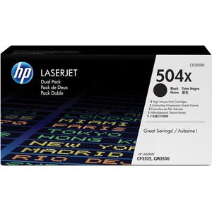 HP 504X 2-pack High Yield Black Original LaserJet Toner Cartridges Car... pas cher