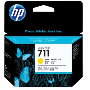 HEWLETT-PACKARD HP 711 3-pack 29-ml Yellow DesignJet Ink Cartridges ca...Vendu parfnac