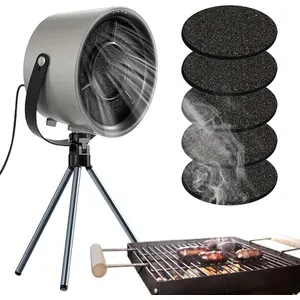 YZMRBDQC Hotte de cuisinière portable, ventilateur d'extraction de cuisine portable, hotte de cuisinière de bureau, avec supports et 5Vendu parcdiscount