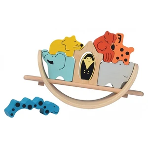 Trousselier Arche de Noé à empiler Bass & Bass Montessori pas cher