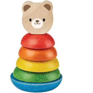 Plan Toys - Ours à empiler Multicolore taille unique pas cher