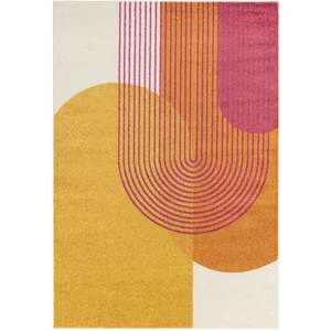 Novatrend Tapis moderne tissé plat jaune 200x290 cm