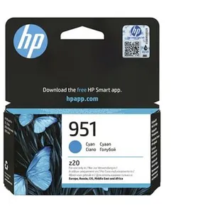 Comparateur de prix : HP 951 Cyan Original Ink Cartridge cartouche d'encre 1 pièce(s) Rendem...