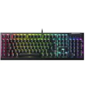 Comparateur de prix : Razer BlackWidow V4 X, filaire, USB, mécanique, QWERTY, RGB LED, noir