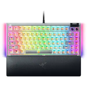 Comparateur de prix : Razer BlackWidow V4 75% - US - Phantom White Edition