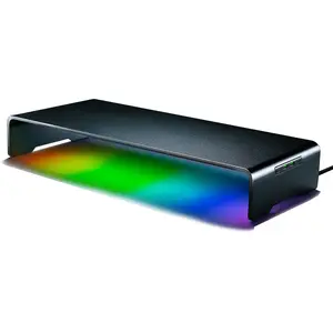 Razer - Support pour moniteur - aluminum, with 4-port hub - bureau - chroma pas cher